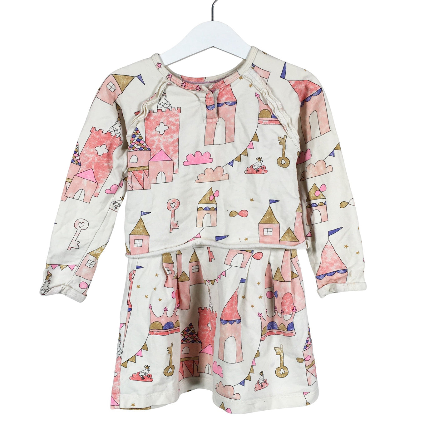Tyttöjen Billieblush - Collegemekko, koko 98 - 104 - Luonnonvalkoinen (1)