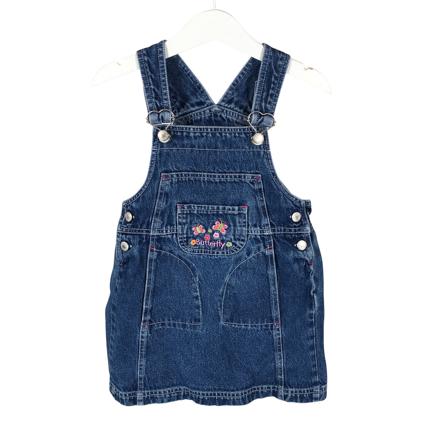 Tyttöjen Lindex - Kangasmekko, koko 98 - 104 - Sininen (1)
