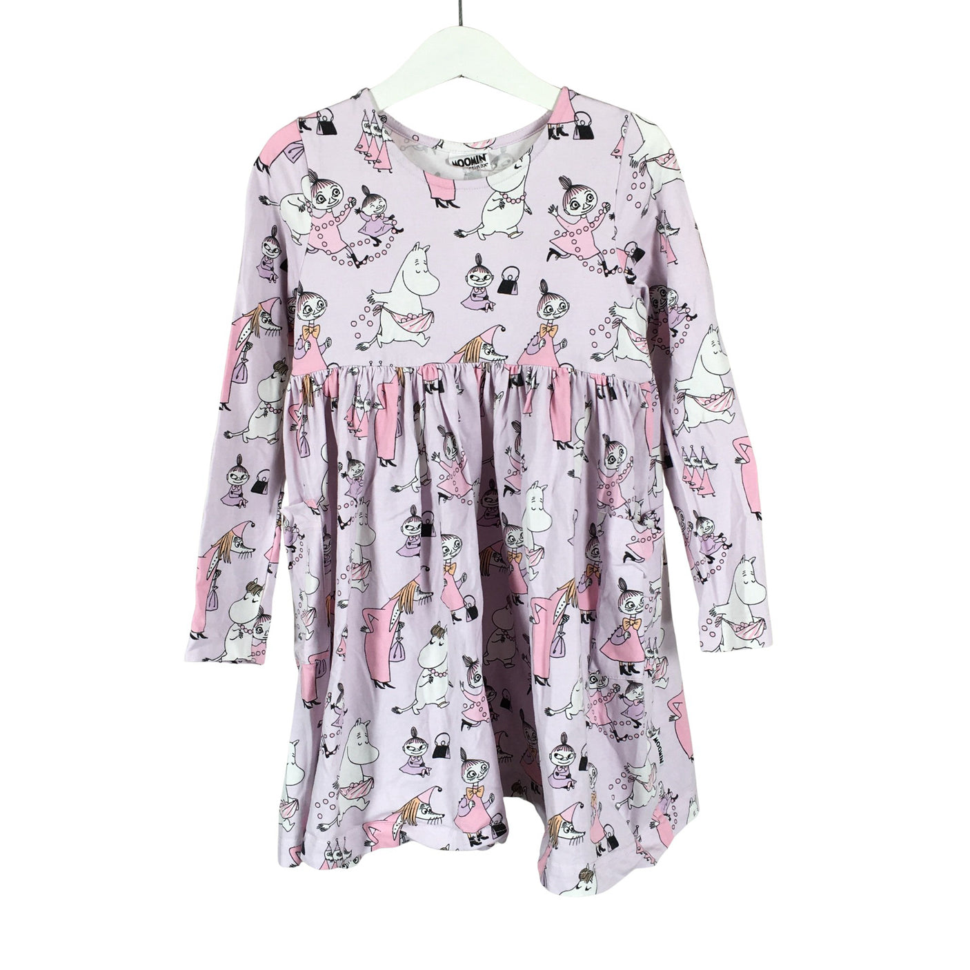 Tyttöjen Moomin by Martinex - Trikoomekko, koko 110 - 116 - Violetti (1)
