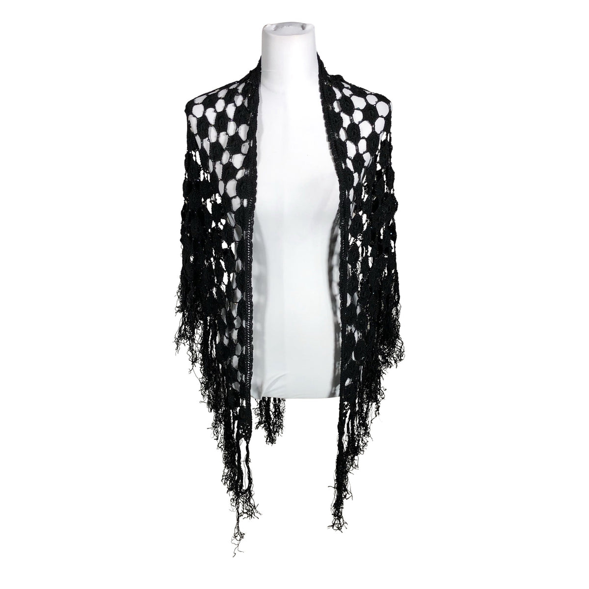 Naisten Handmade - Hartiahuivi, koko Ei kokoa - Musta (1)