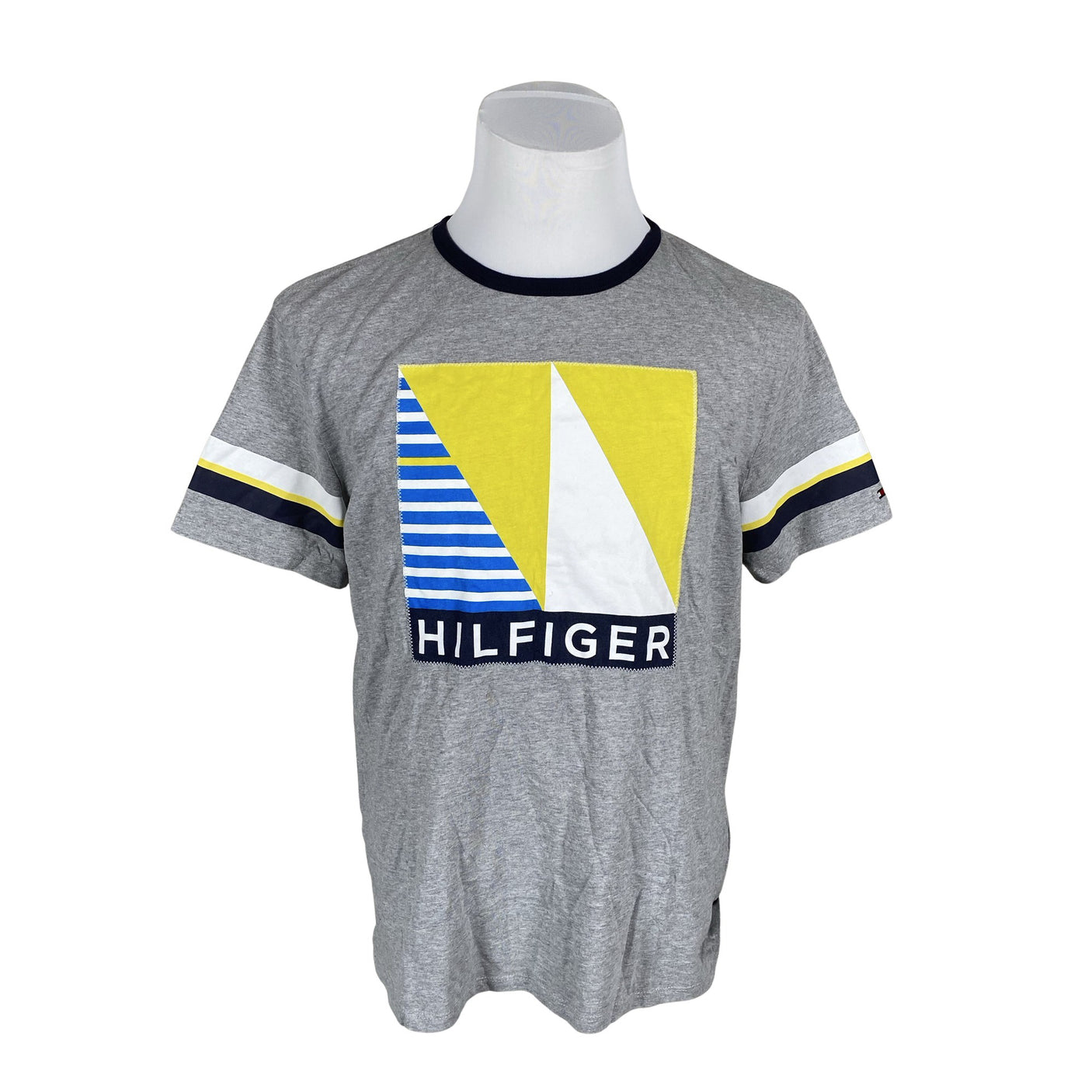Miesten Tommy Hilfiger - T-paita, koko L - Harmaa (1)