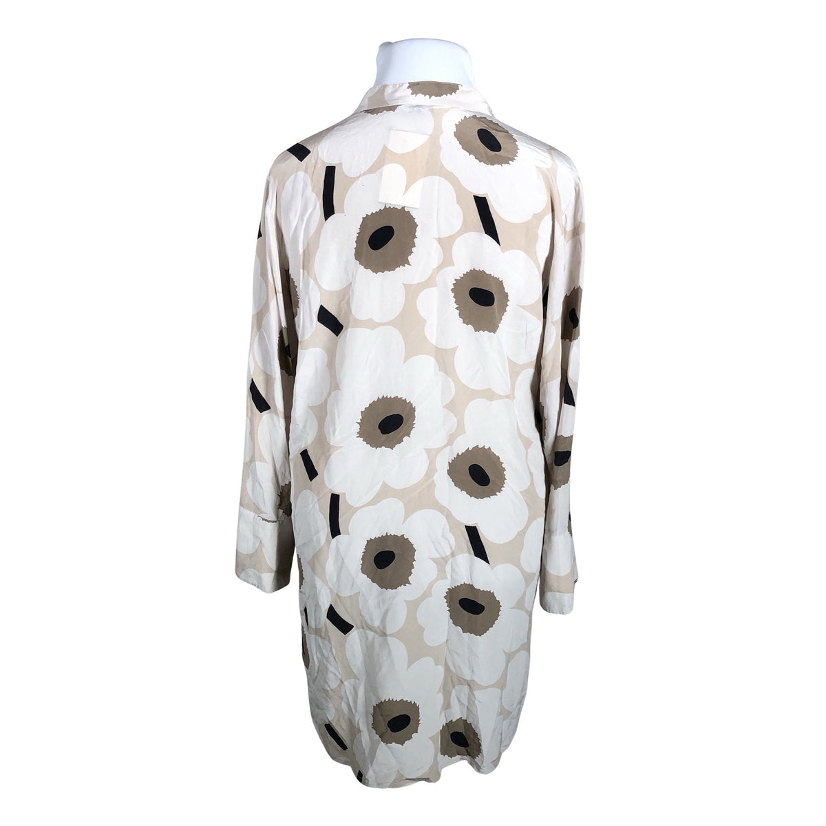 Naisten Marimekko - Sifonkimekko, koko 46 - Beige (2)