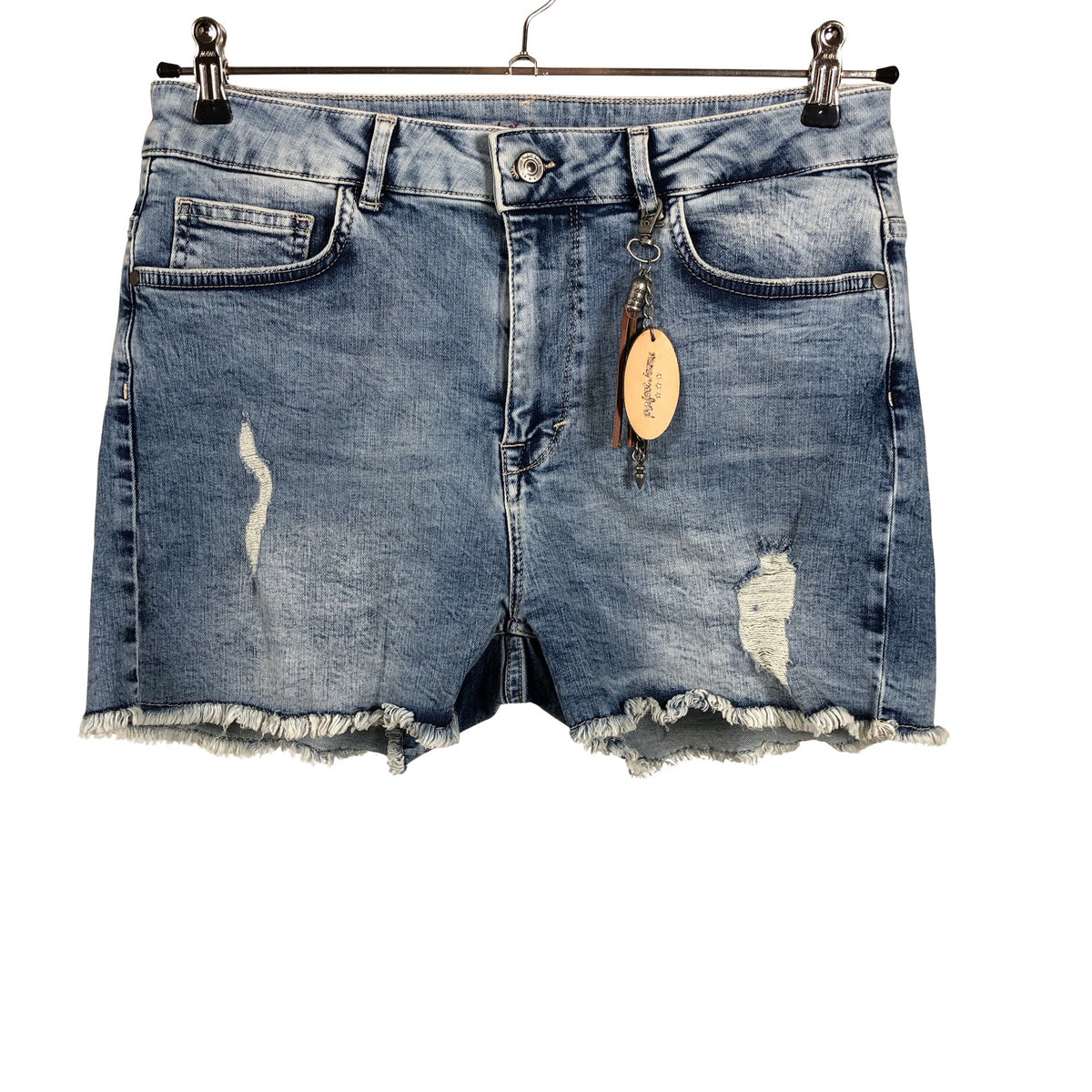 Naisten Perfect Jeans - Farkkushortsit, koko 42 - Vaaleansininen (1)