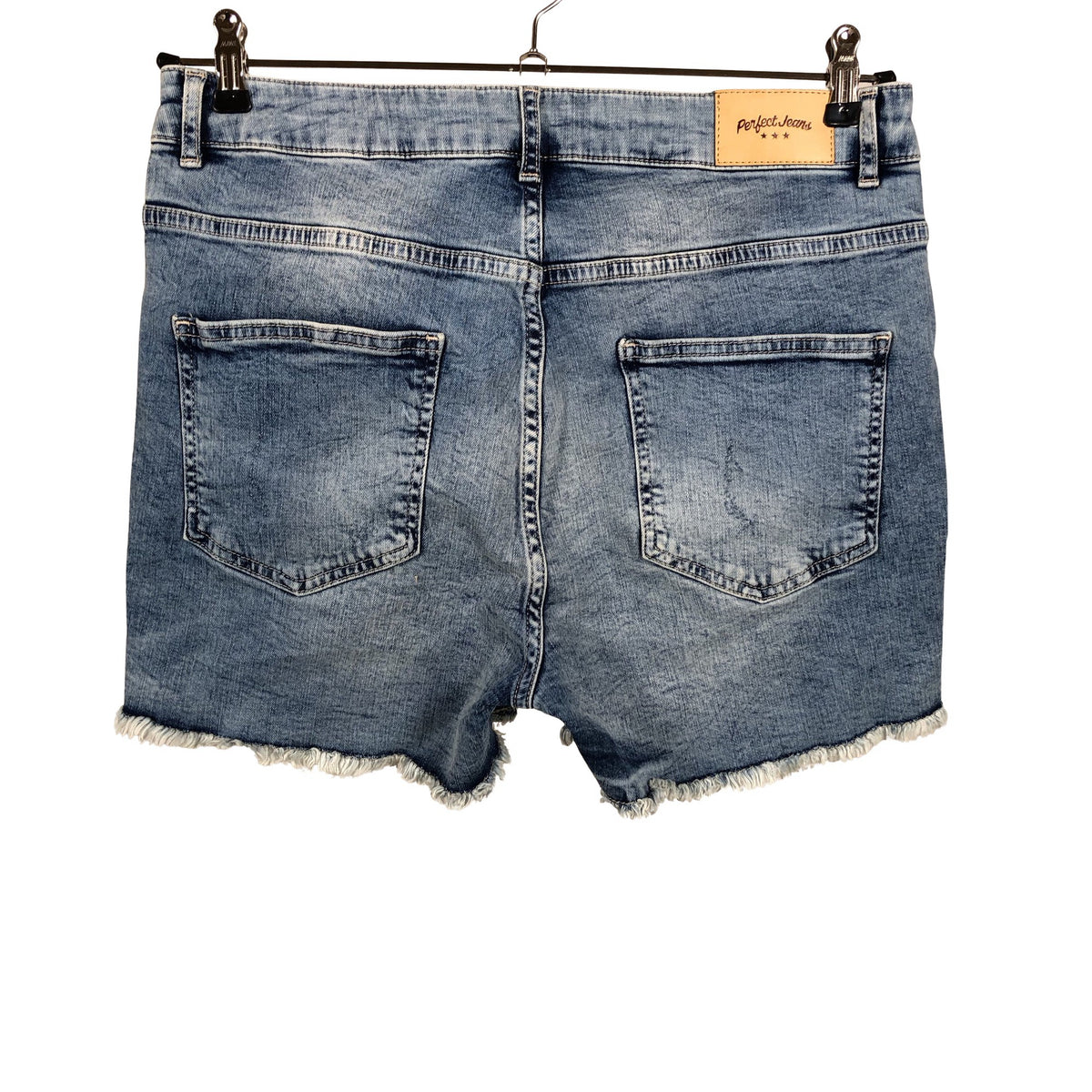 Naisten Perfect Jeans - Farkkushortsit, koko 42 - Vaaleansininen (2)