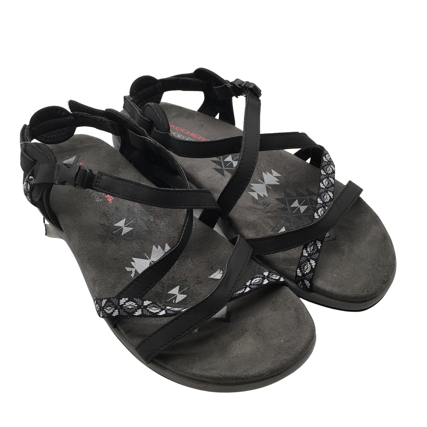 Naisten Skechers - Sandaalit, koko 40 - Harmaa (2)