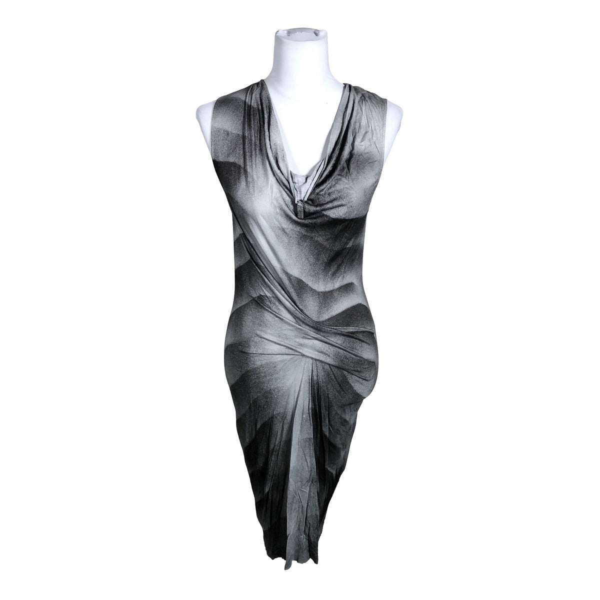 Naisten Helmut Lang - Trikoomekko, koko 36 - Harmaa (1)