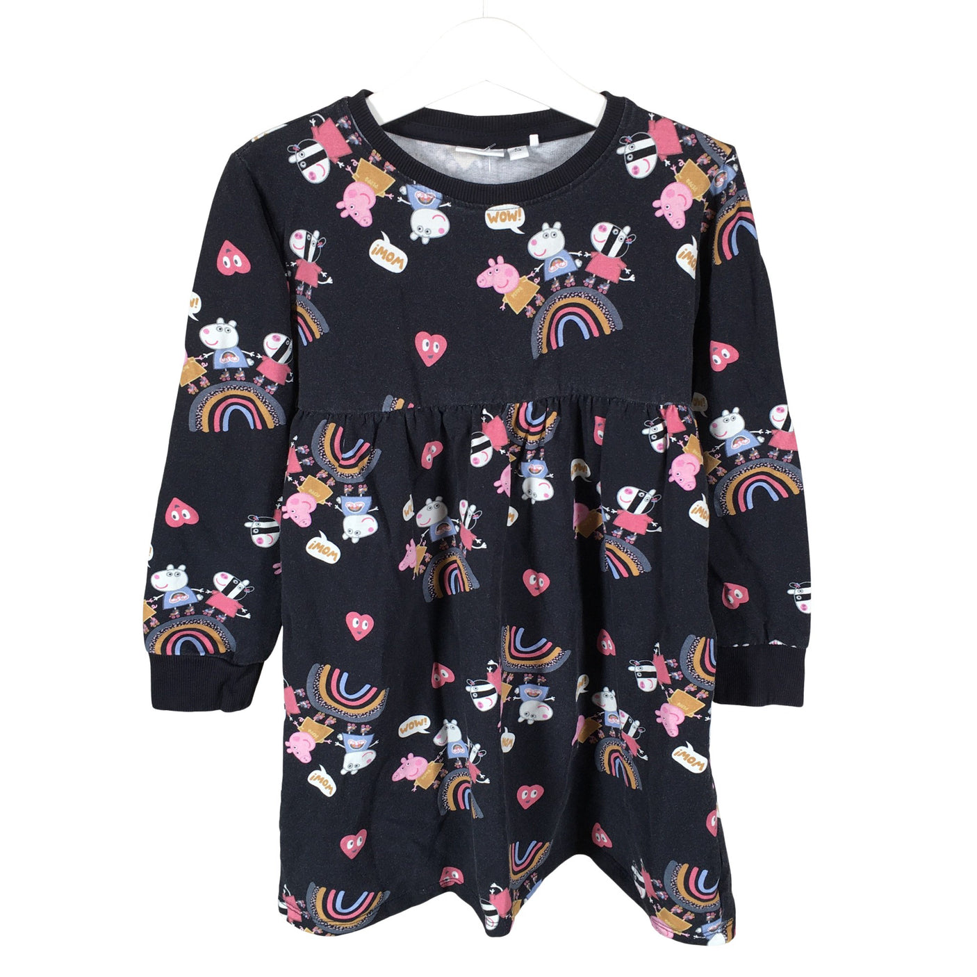 Tyttöjen Name It - Collegemekko, koko 110 - 116 - Musta (1)
