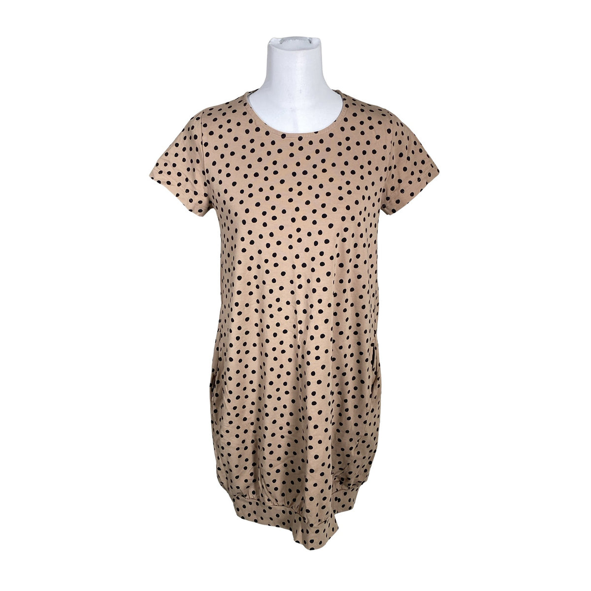 Naisten NOSH - Trikoomekko, koko 38 - Beige (1)