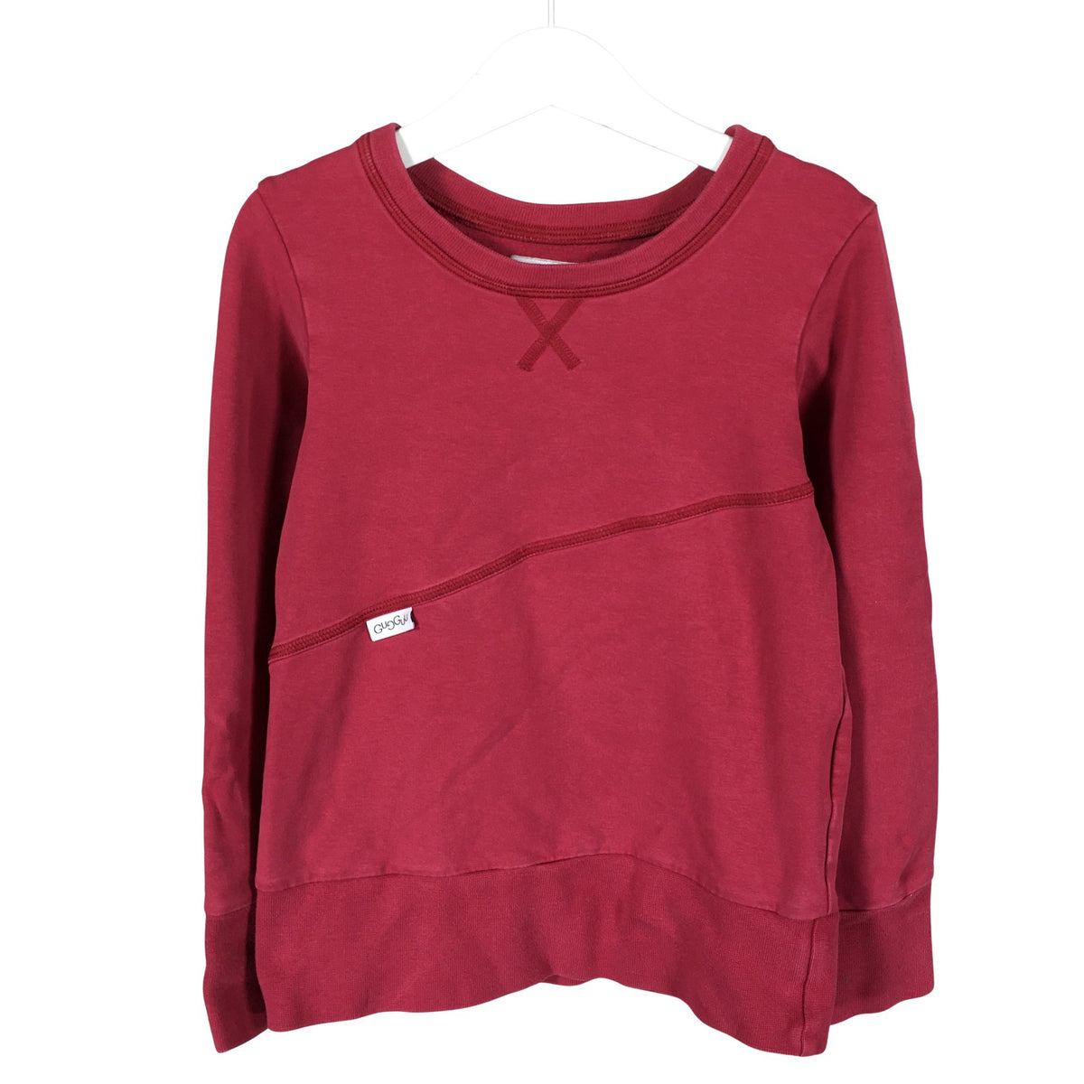 Unisex Gugguu - Collegepaita, koko 128 - 134 - Viininpunainen (1)