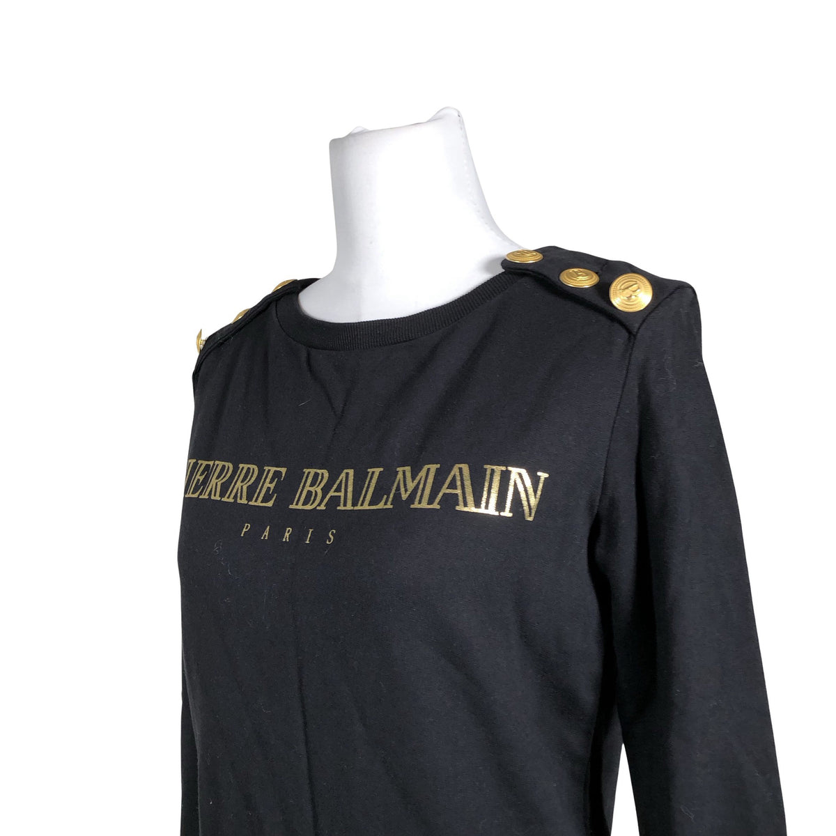 Naisten Pierre Balmain - Collegepaita, koko 36 - Musta (2)