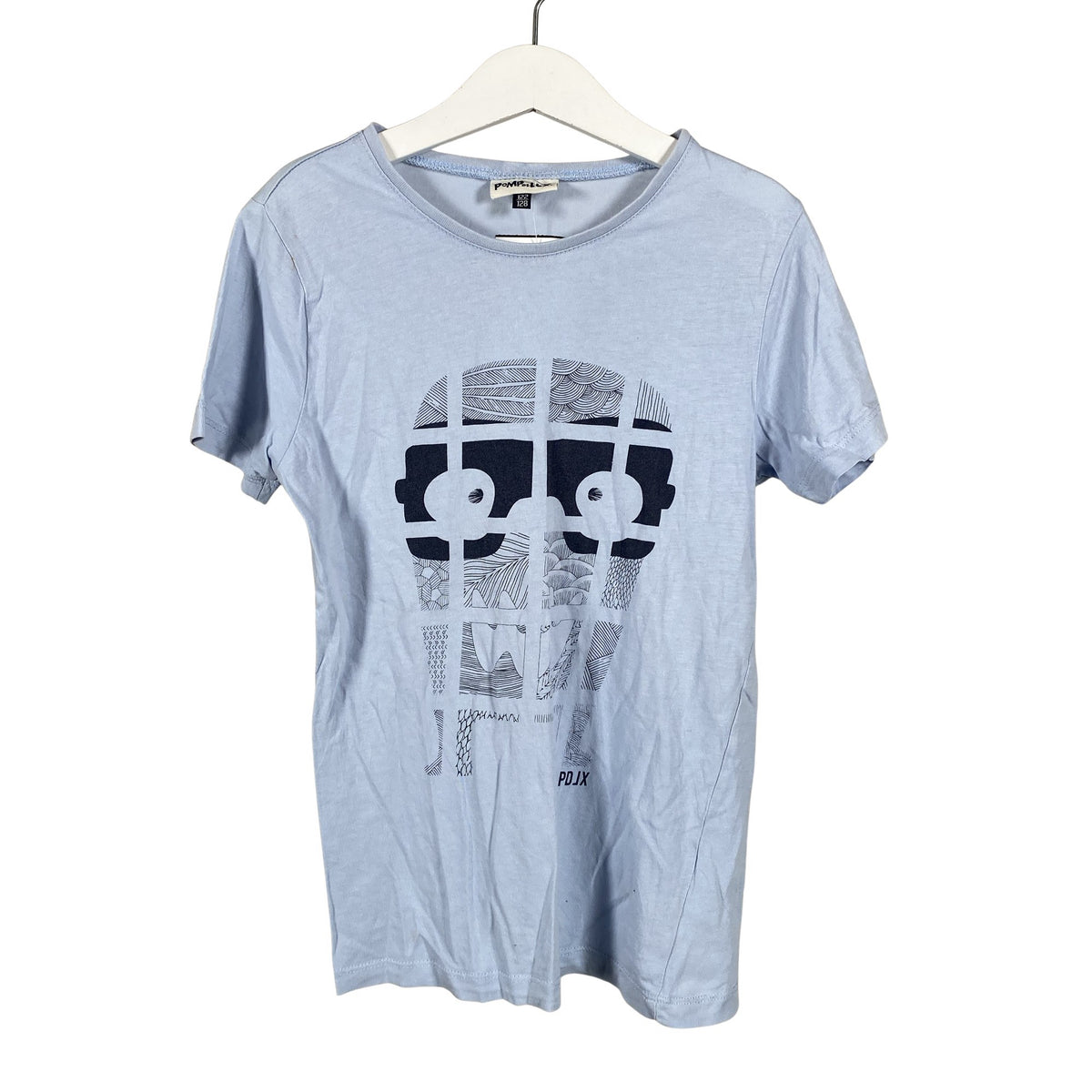 Unisex POMPdeLUX - T-paita, koko 122 - 128 - Vaaleansininen (1)