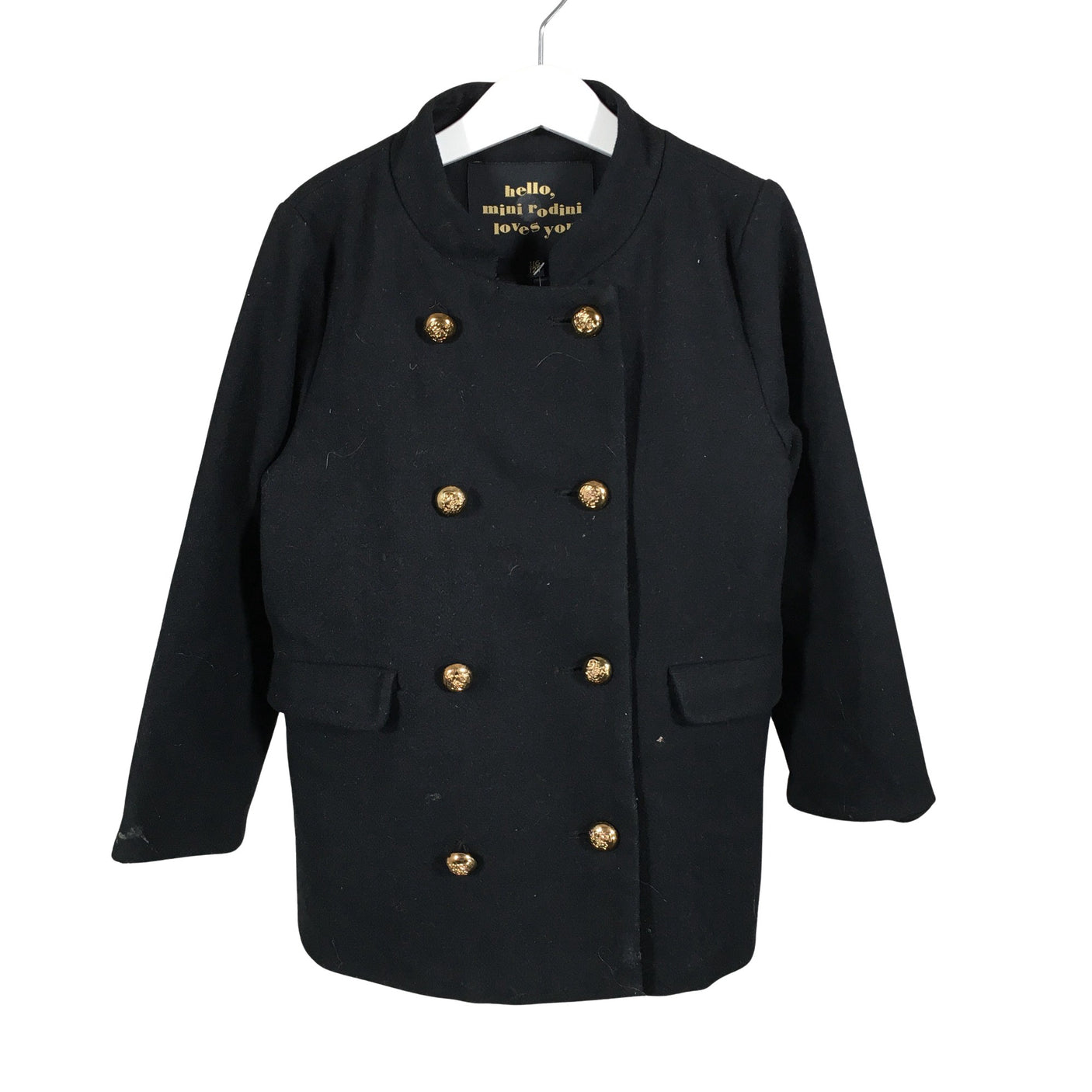 Unisex Mini Rodini - Villakangastakki, koko 110 - 116 - Musta (1)