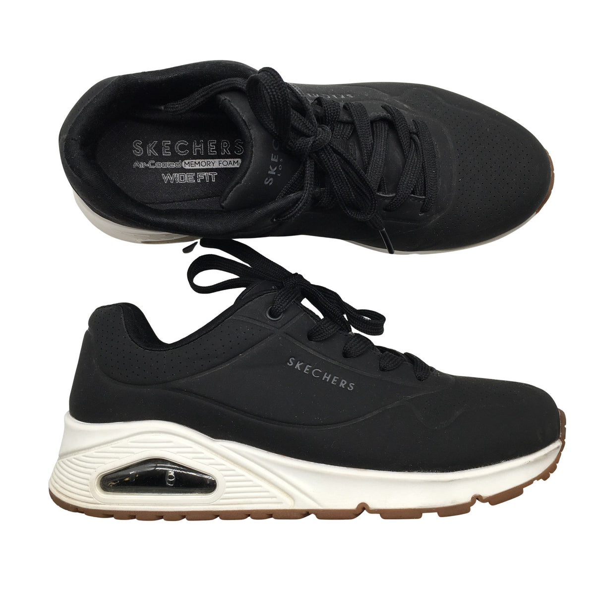 Naisten Skechers - Tennarit, koko 38 - Musta (1)