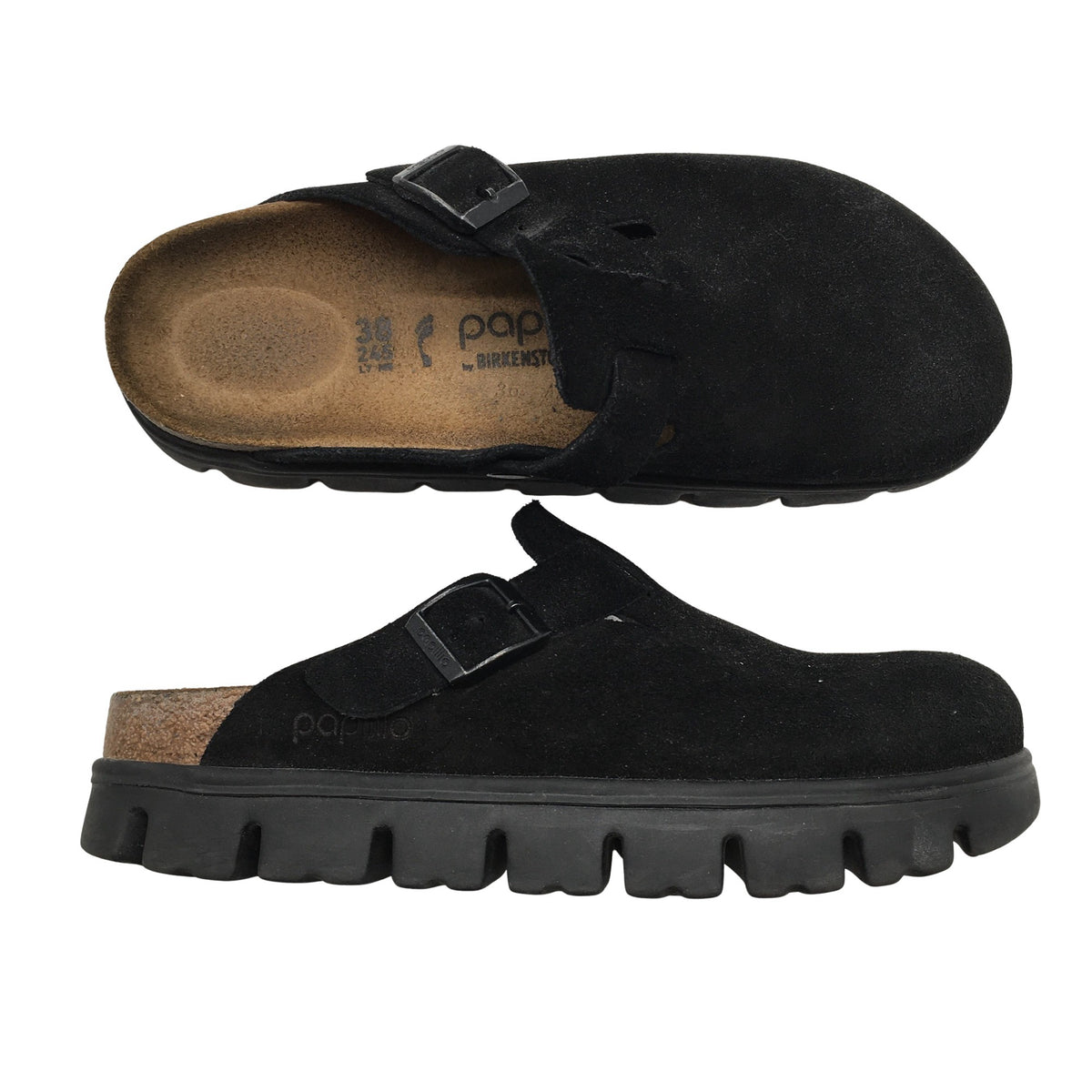 Naisten Birkenstock - Pistokkaat, koko 38 - Musta (1)