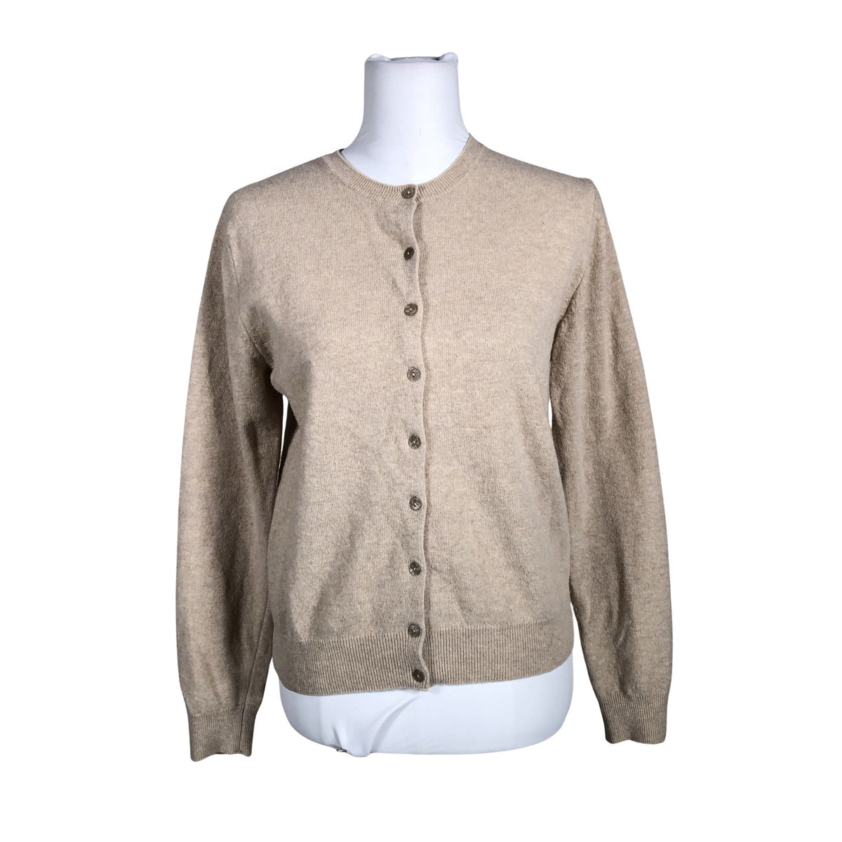 Naisten Benetton - Neuletakki, koko 36 - Beige (1)