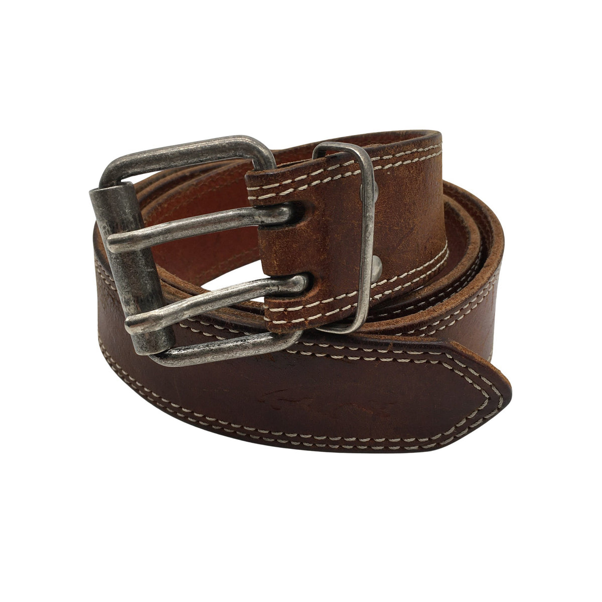 Miesten Jack & Jones - Nahkavyö, koko Ei kokoa - Ruskea (1)