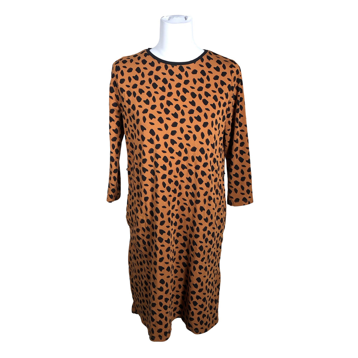 Naisten me&i - Trikoomekko, koko 38 - Ruskea (1)