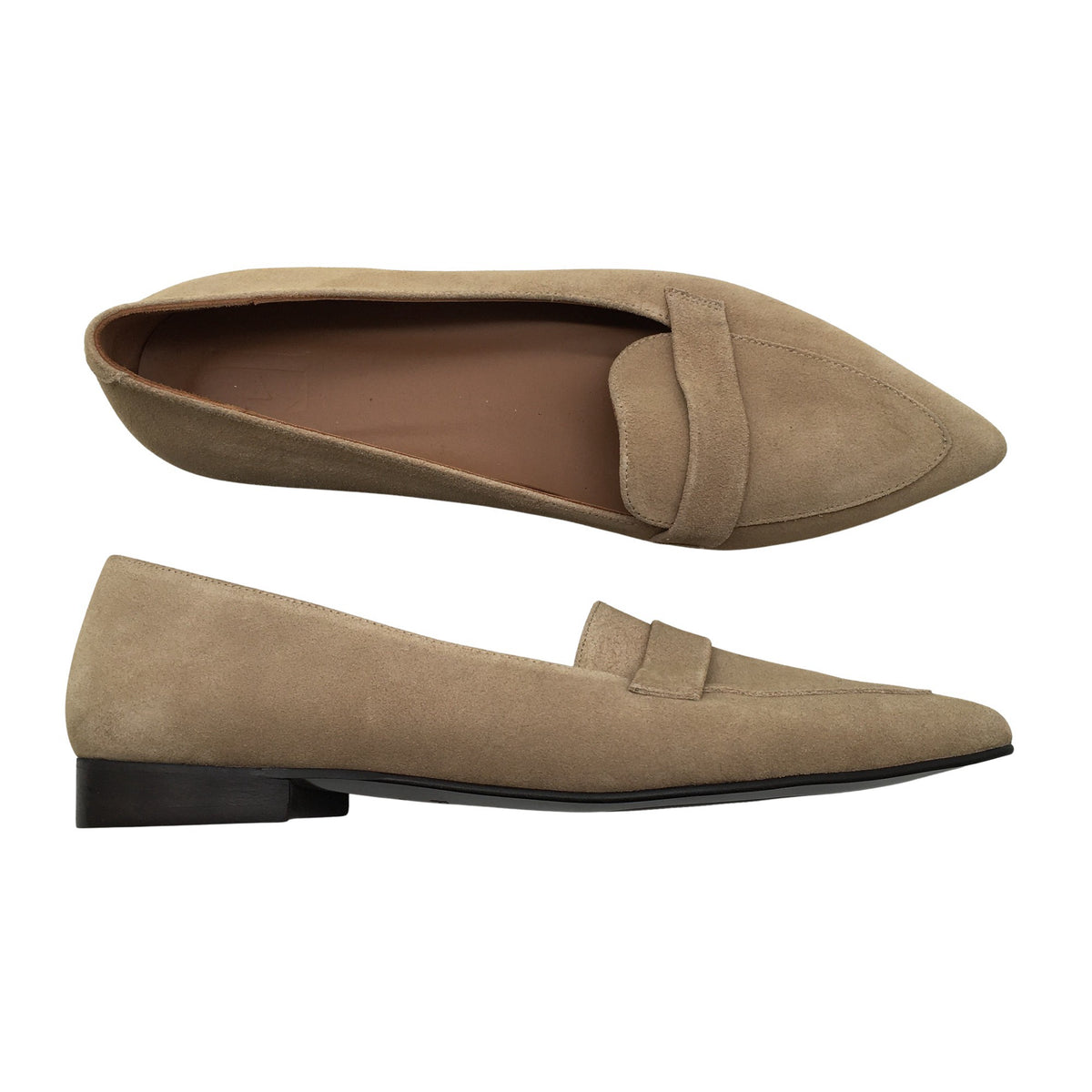Naisten Flattered - Ballerinat, koko 39 - Ruskea (1)