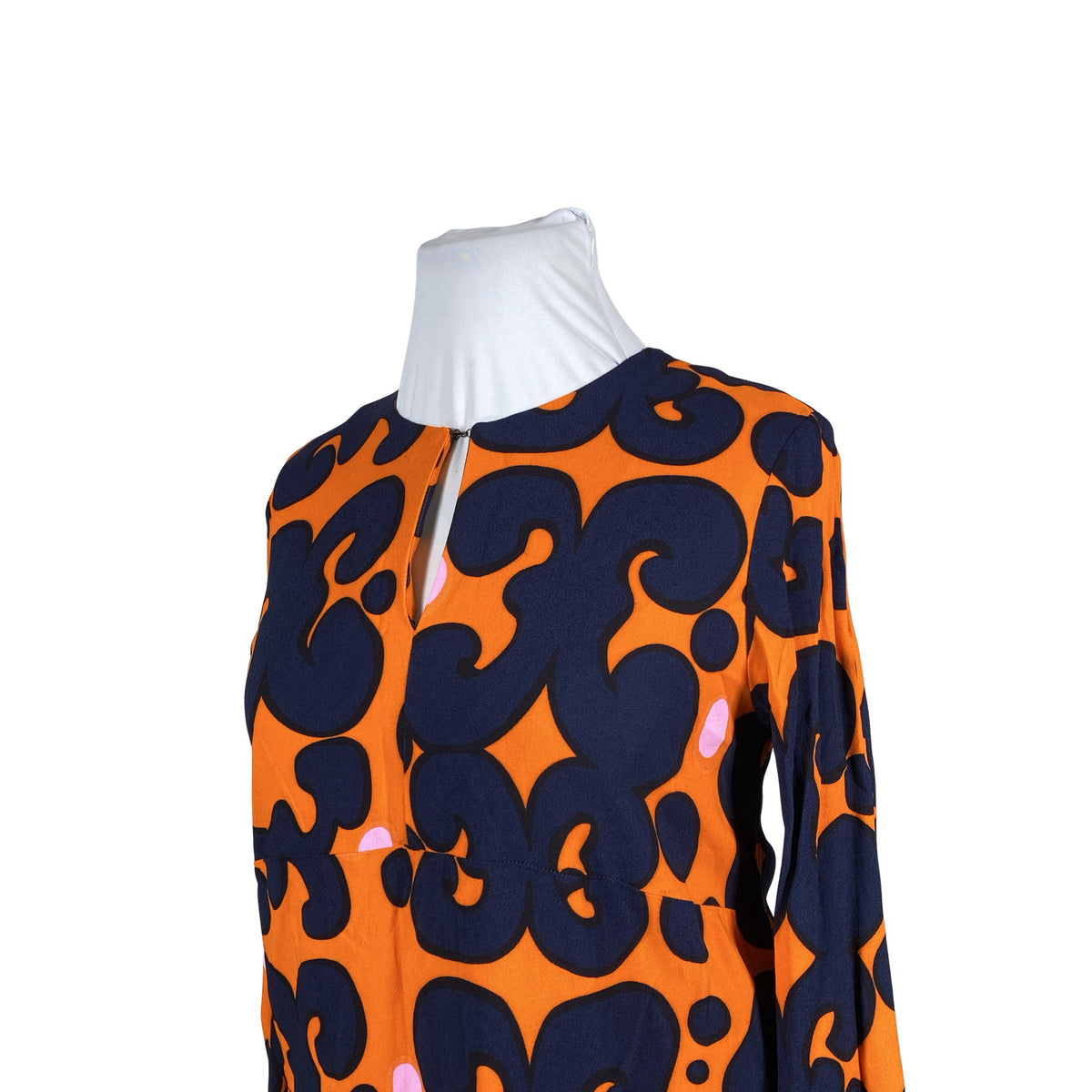 Naisten Marimekko - Sifonkimekko, koko 44 - Sininen (2)