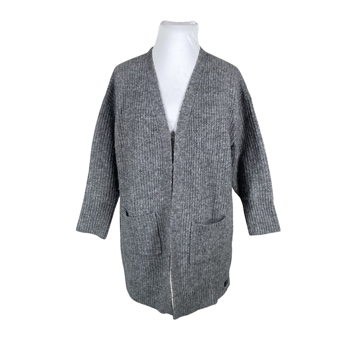 Naisten Superdry - Neuletakki, koko 42 - Harmaa (1)