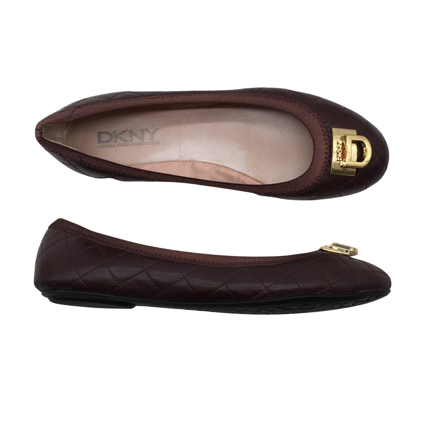 Naisten DKNY - Ballerinat, koko 40 - Violetti (1)