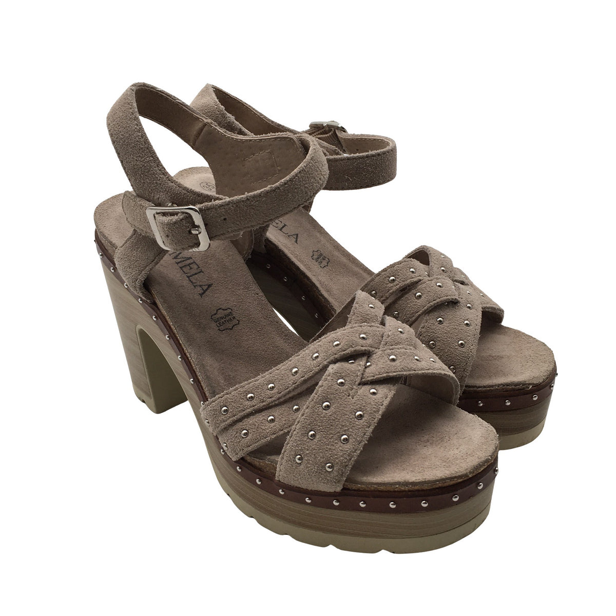 Naisten Carmela - Korkokengät, koko 39 - Beige (2)