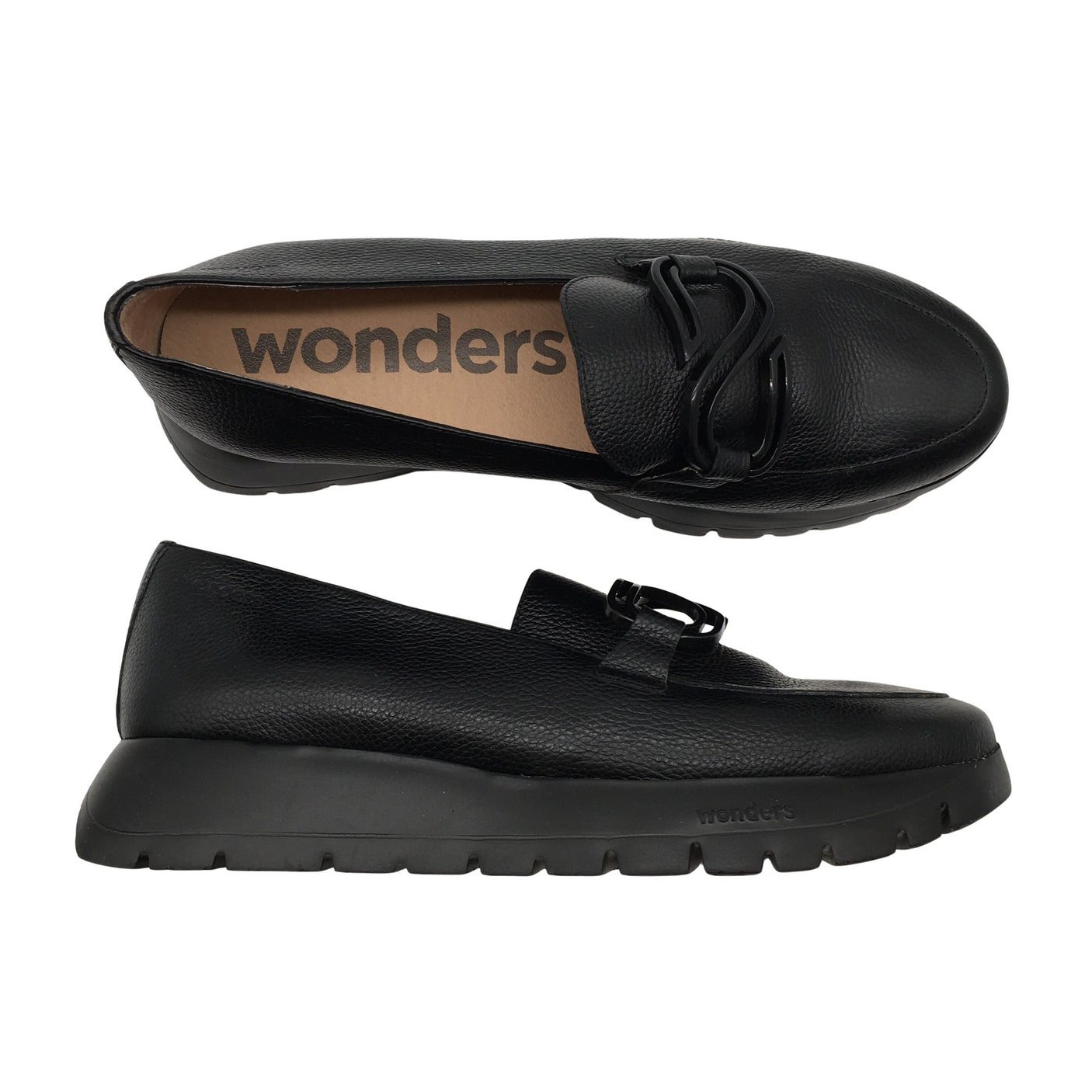 Naisten Wonders - Loaferit, koko 41 - Musta (1)