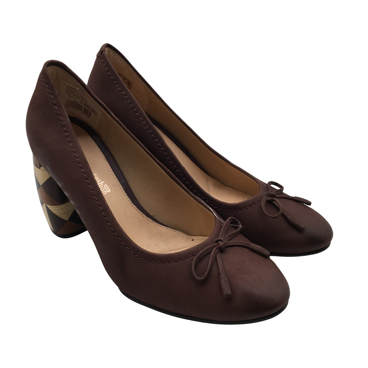 Naisten Clarks - Korkokengät, koko 38 - Violetti (2)