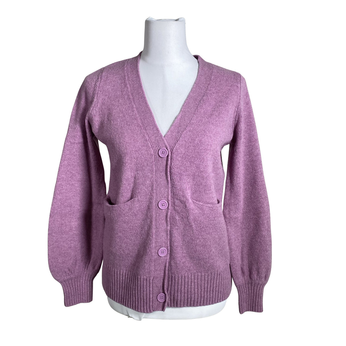 Naisten Nanso - Neuletakki, koko 36 - Violetti (1)