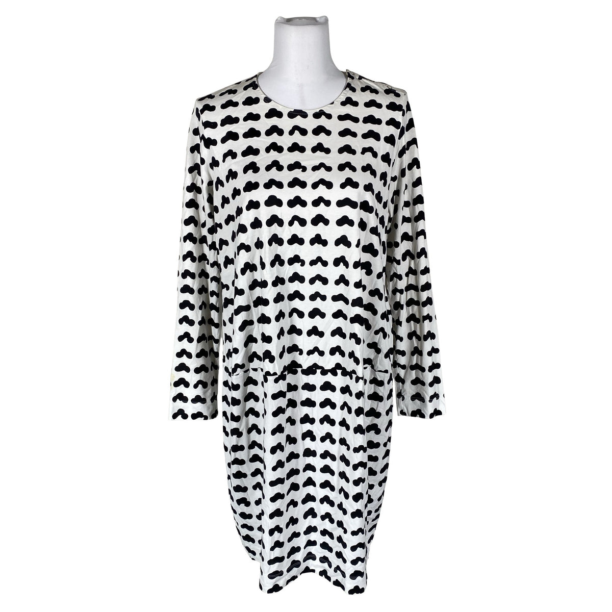 Naisten Marimekko - Trikoomekko, koko 38 - Valkoinen (1)