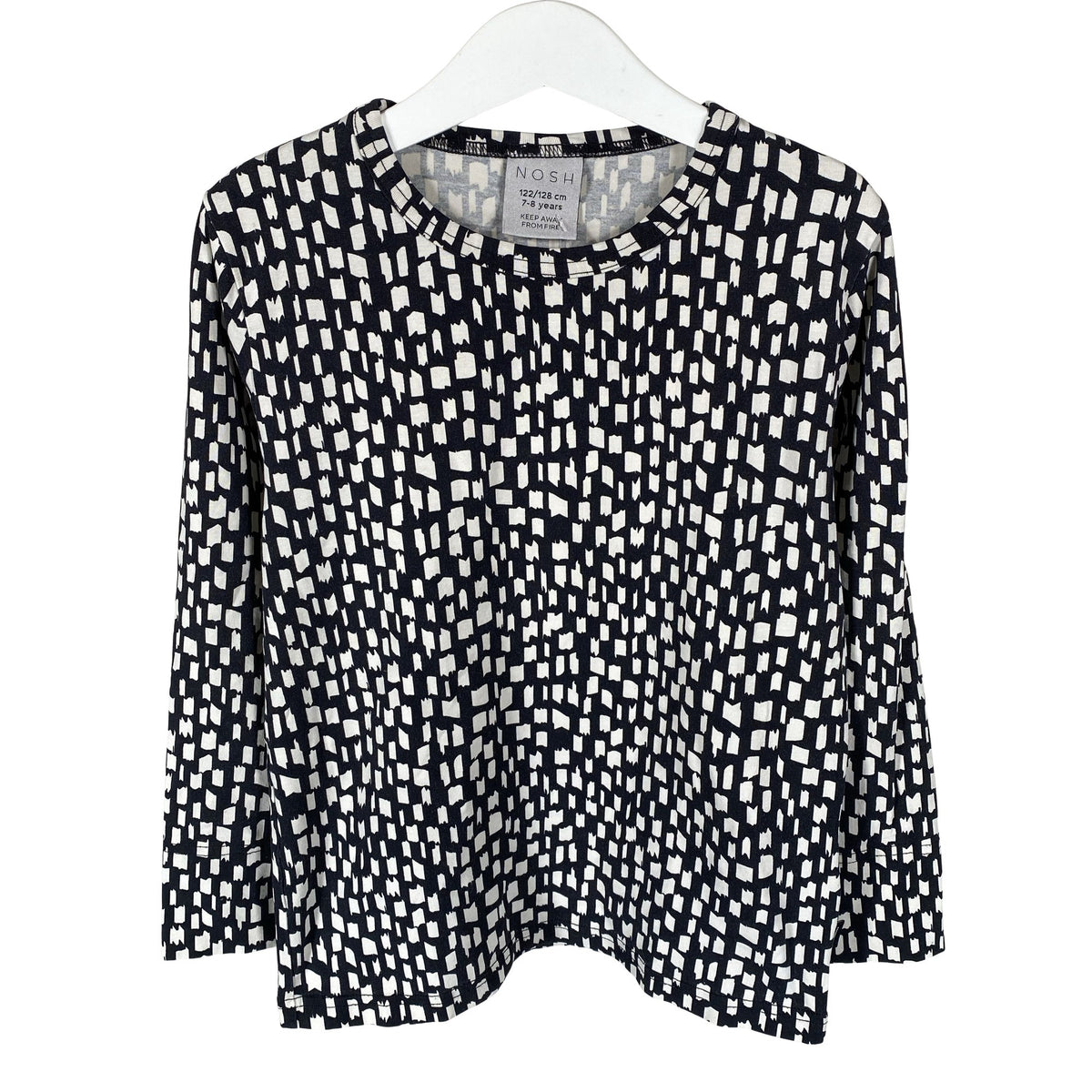 Unisex NOSH - Trikoopaita, koko 122 - 128 - Musta (1)