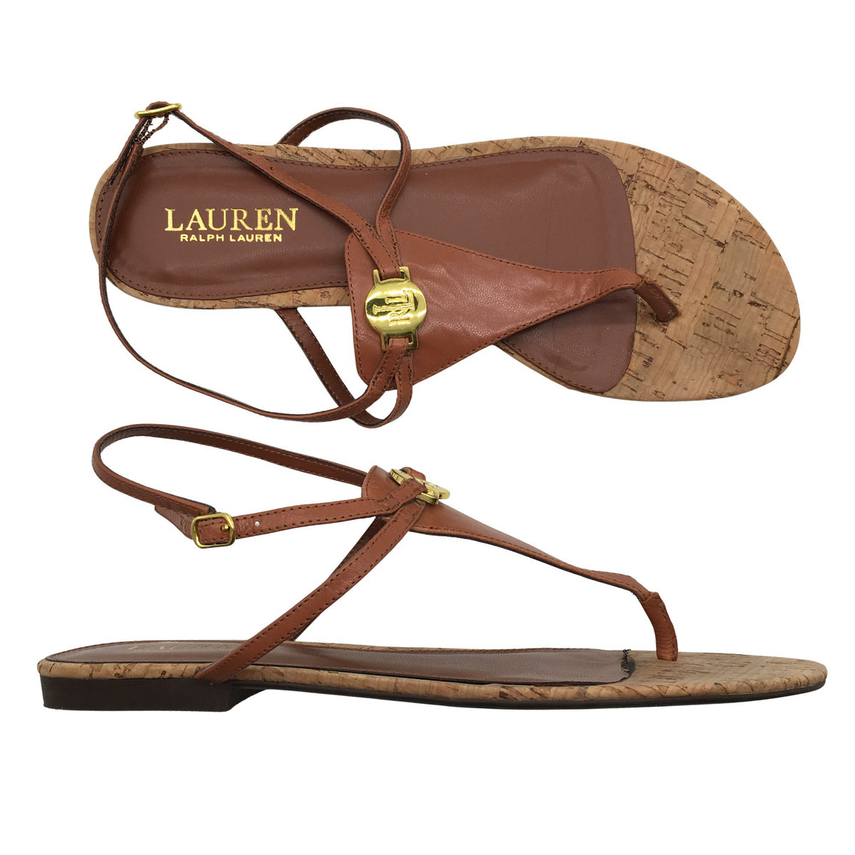 Naisten Lauren Ralph Lauren - Sandaalit, koko 40 - Ruskea (1)