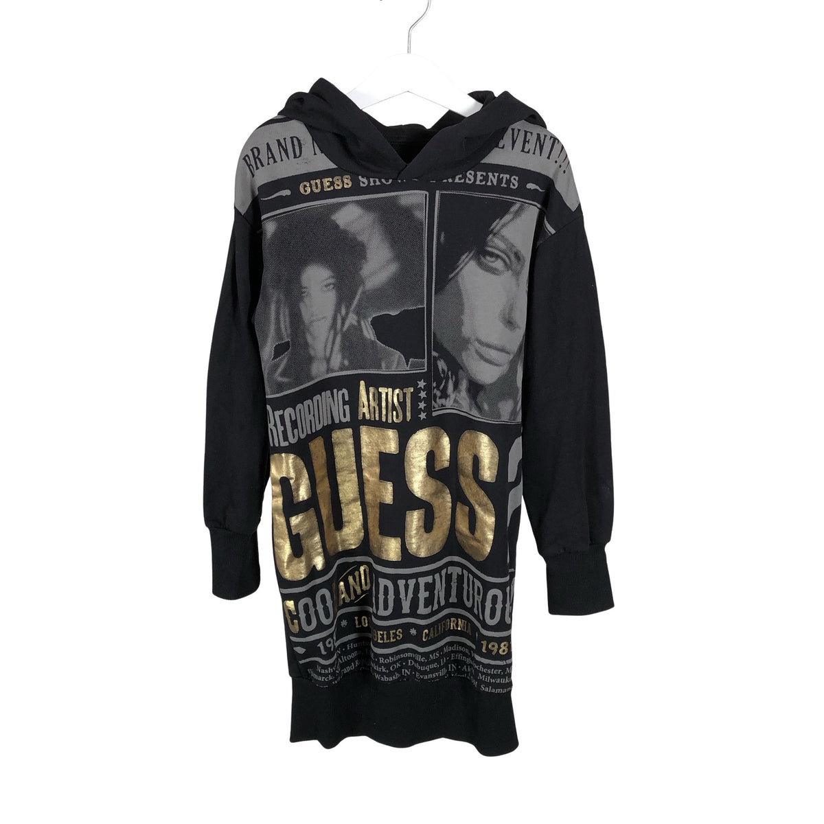 Tyttöjen Guess - Collegetunika, koko 122 - 128 - Musta (1)