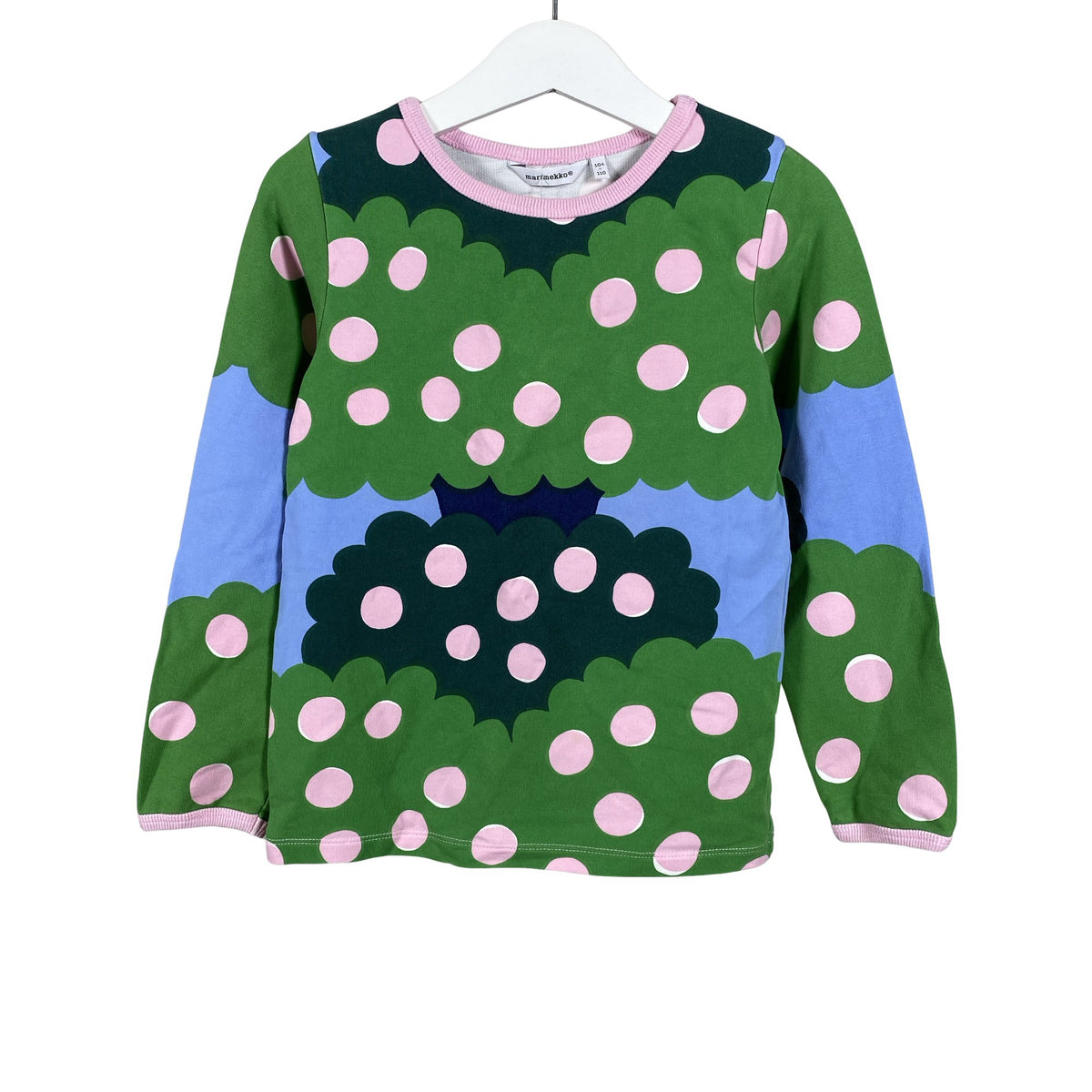 Unisex Marimekko - Trikoopaita, koko 104 - 110 - Vihreä (1)