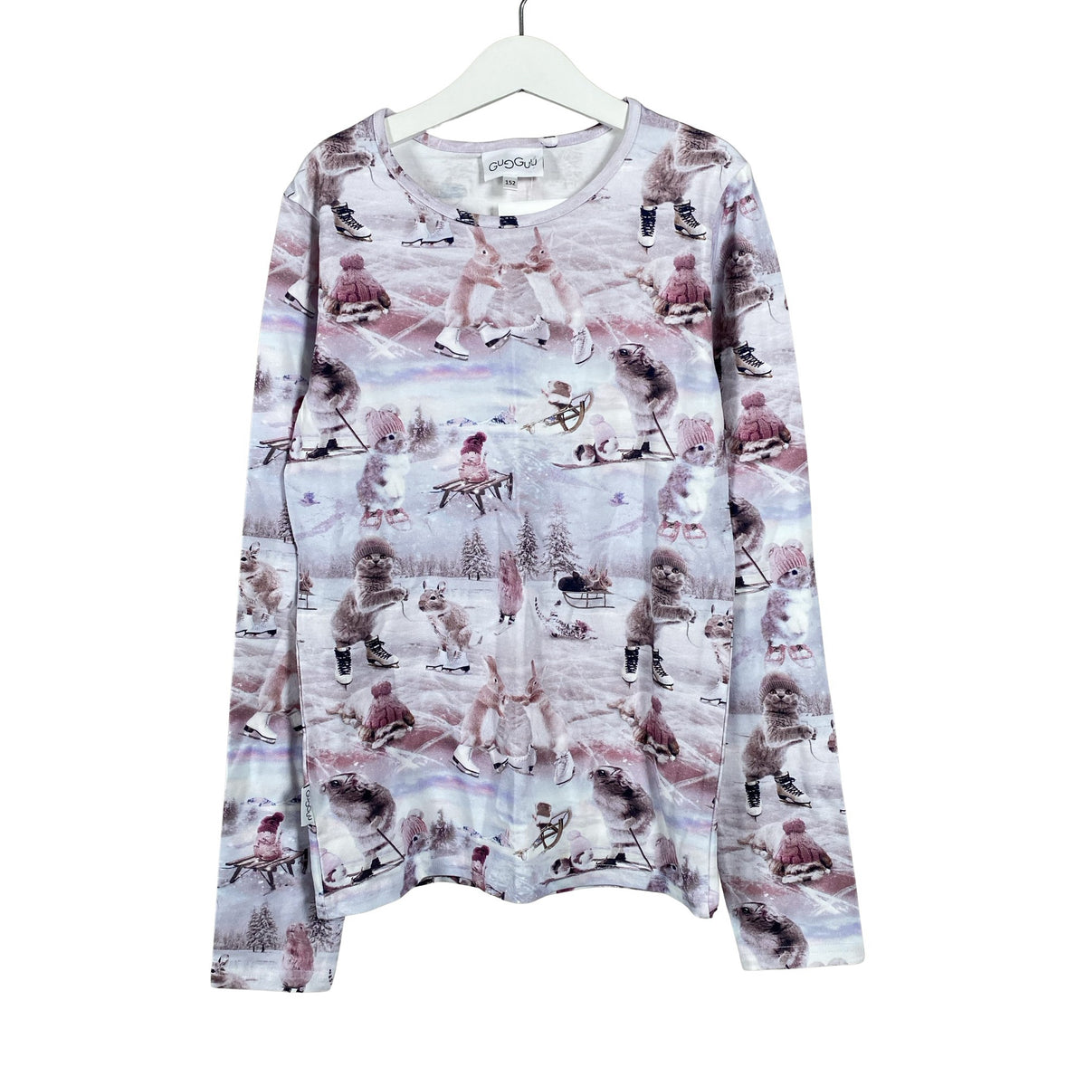 Tyttöjen Gugguu - Trikoopaita, koko 146 - 152 - Violetti (1)