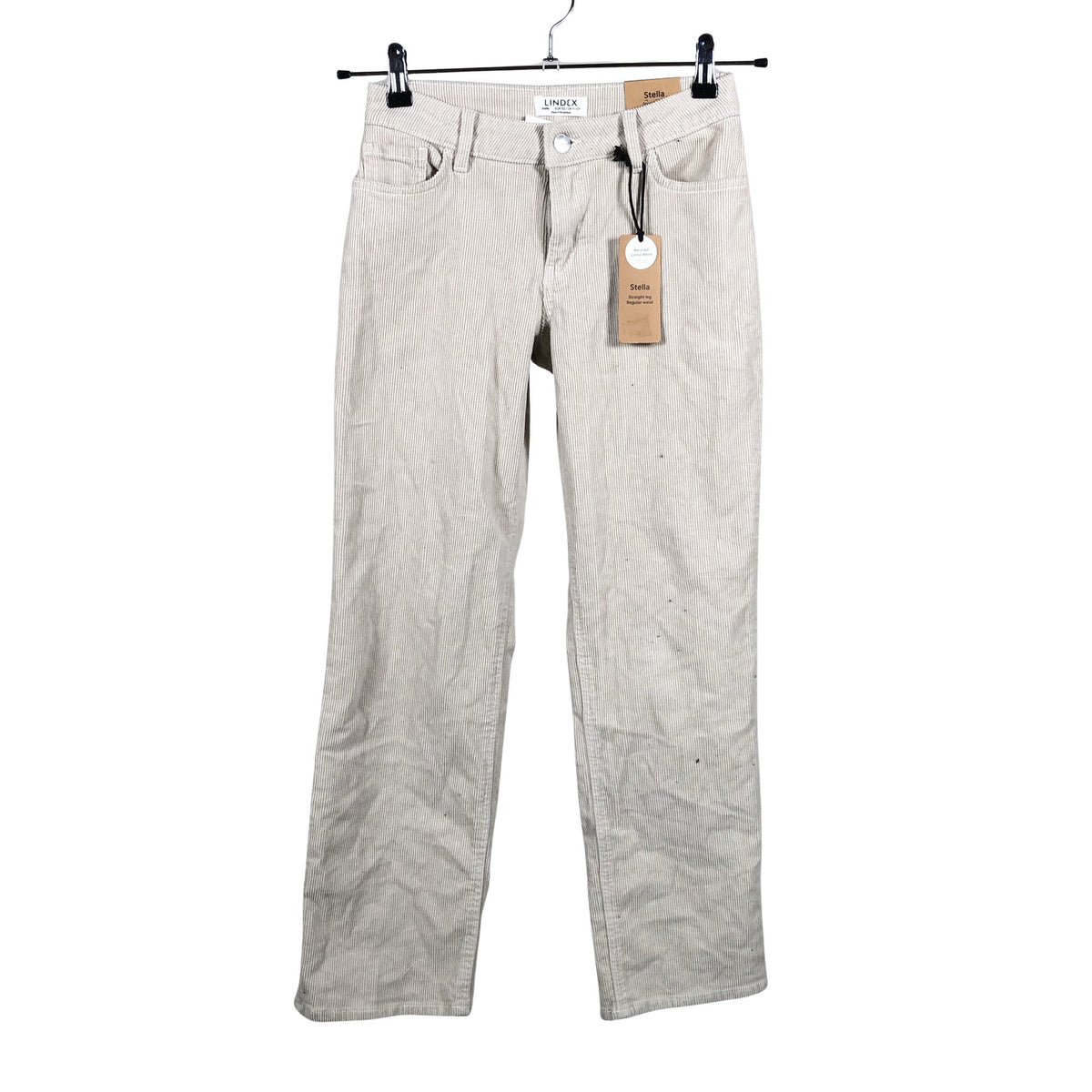 Tyttöjen Lindex - Samettihousut, koko 146 - 152 - Beige (1)