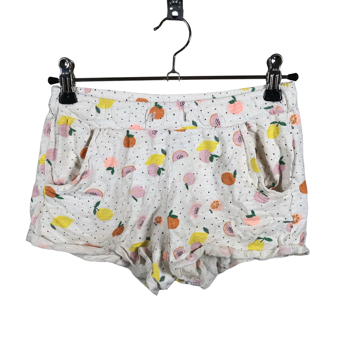 Tyttöjen Lindex - Trikooshortsit, koko 122 - 128 - Valkoinen (1)