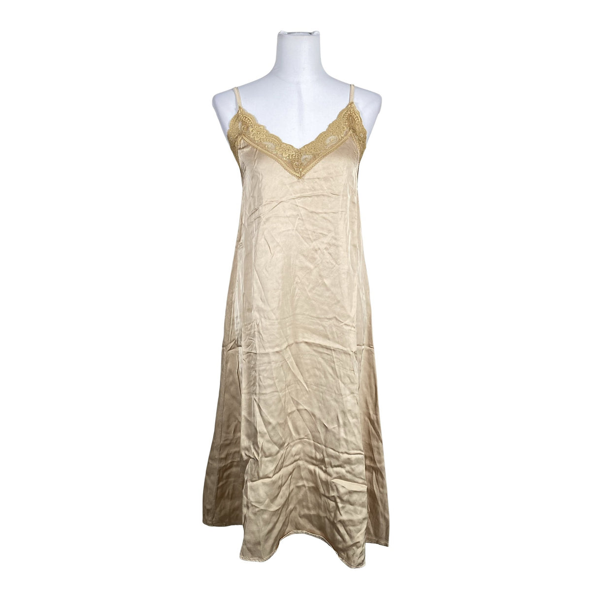 Naisten Bohemiana - Sifonkimekko, koko 40 - Beige (1)