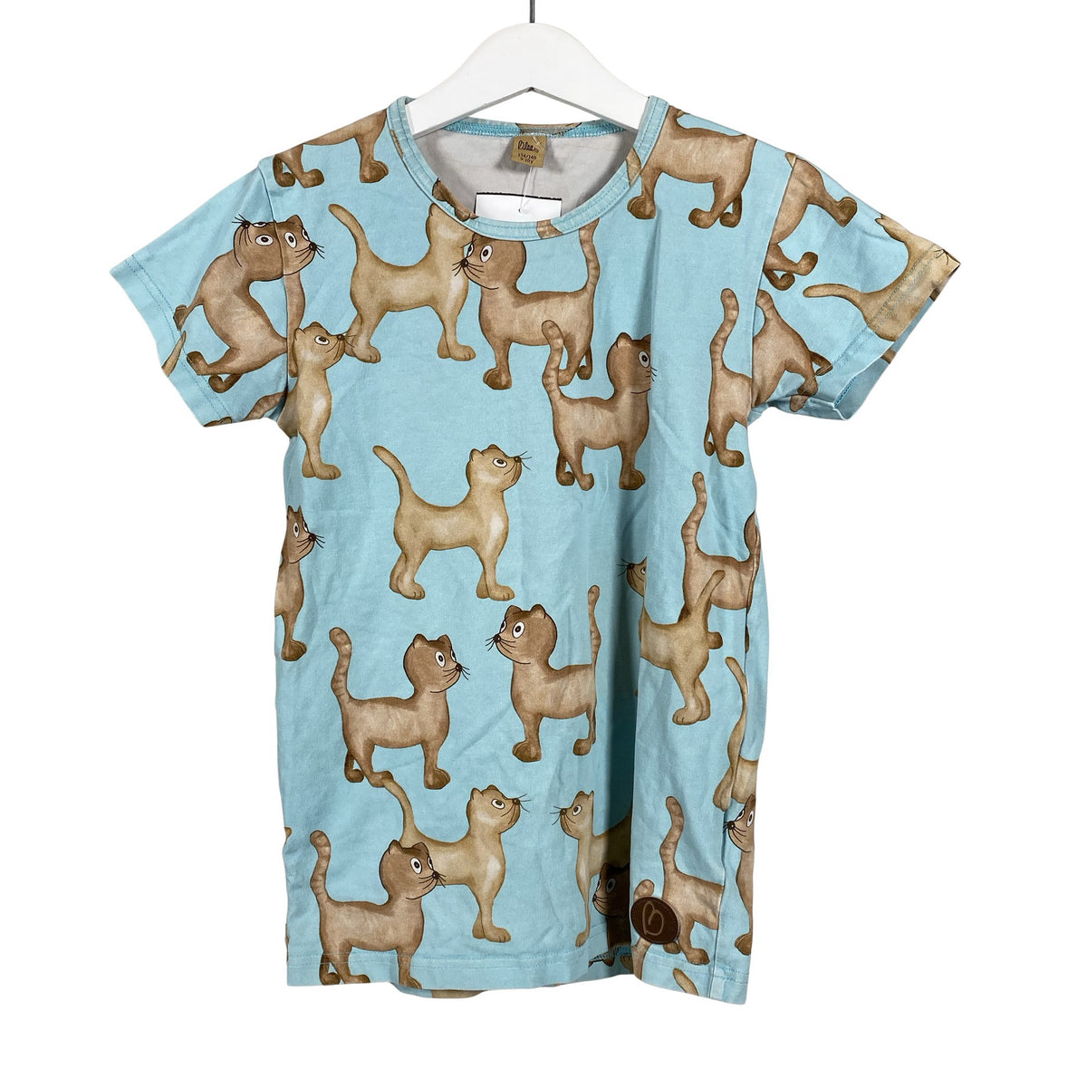 Unisex Blaa - T-paita, koko 134 - 140 - Vaaleansininen (1)