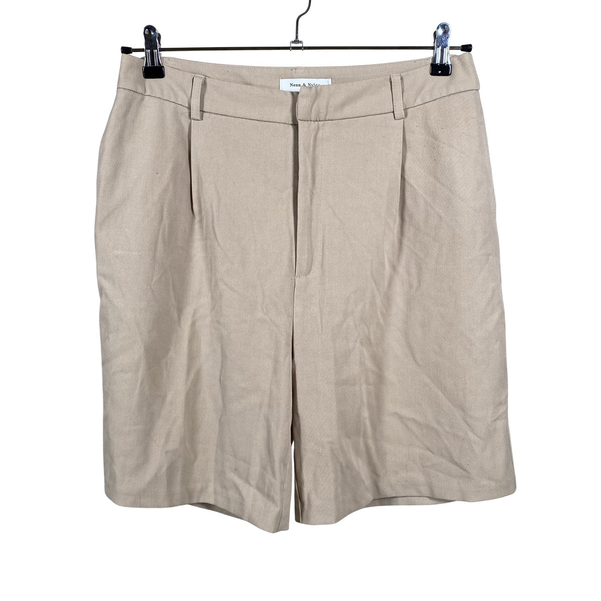 Naisten Neon & Nylon - Shortsit, koko 42 - Beige (1)