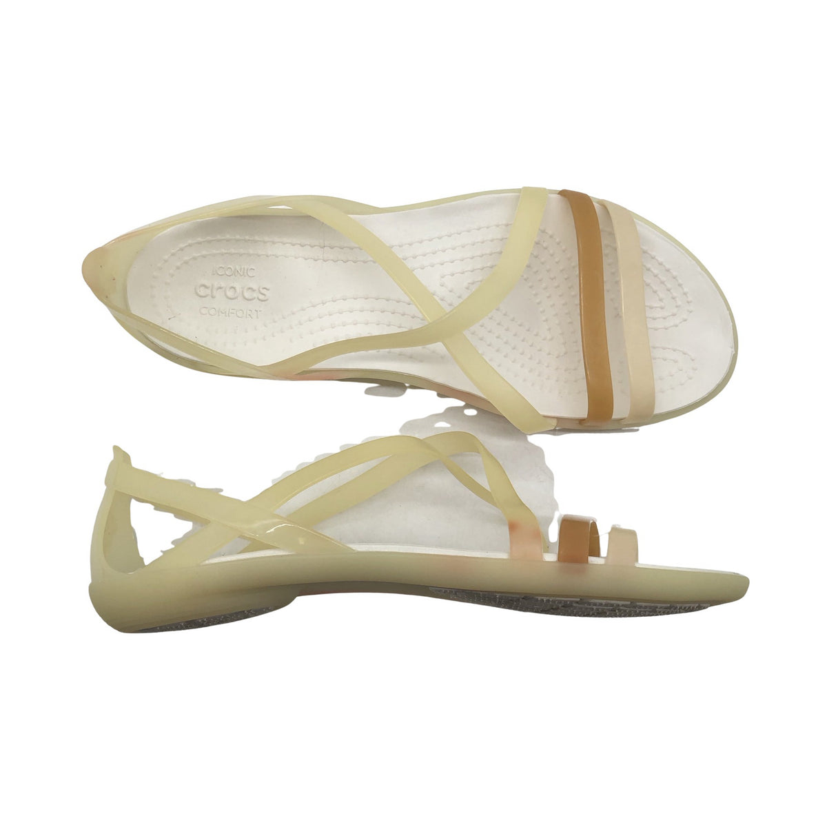Naisten Crocs - Sandaalit, koko 37 - Beige (1)