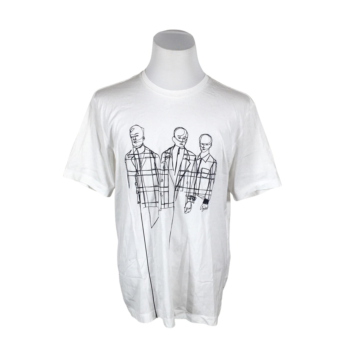 Miesten Z Zegna - T-paita, koko L - Valkoinen (1)