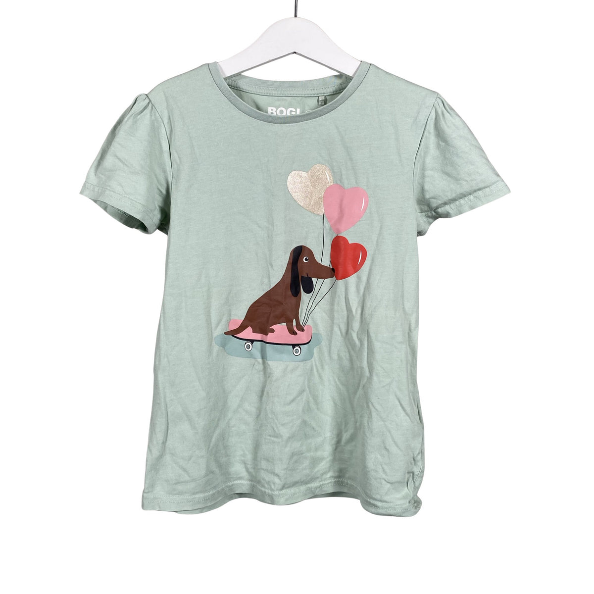 Unisex Bogi - T-paita, koko 128 - 134 - Vihreä (1)