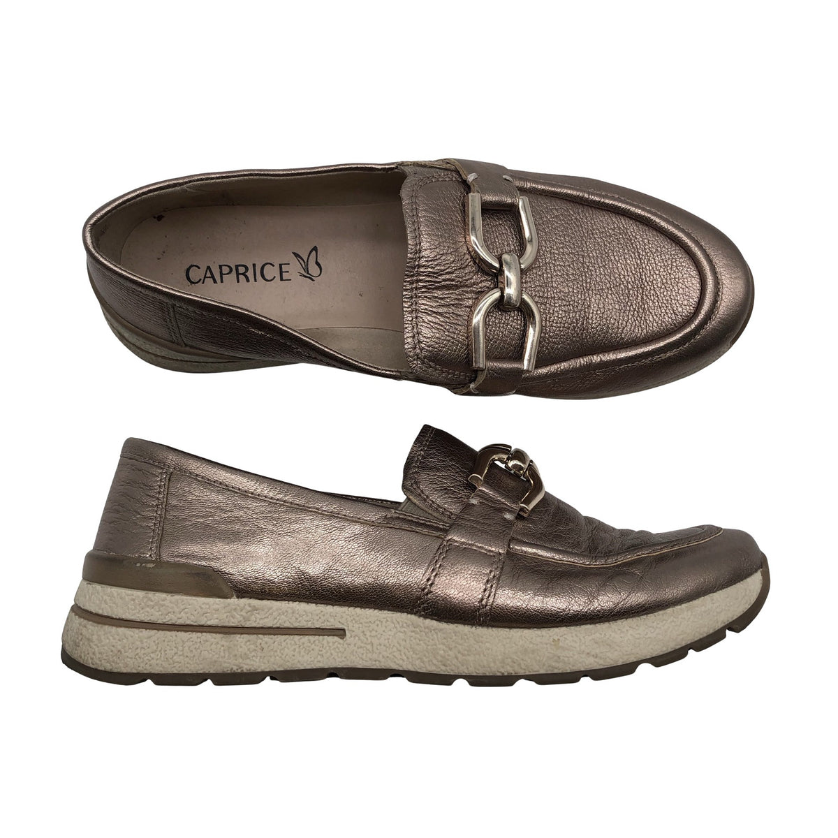Naisten Caprice - Loaferit, koko 40 - Kulta (1)