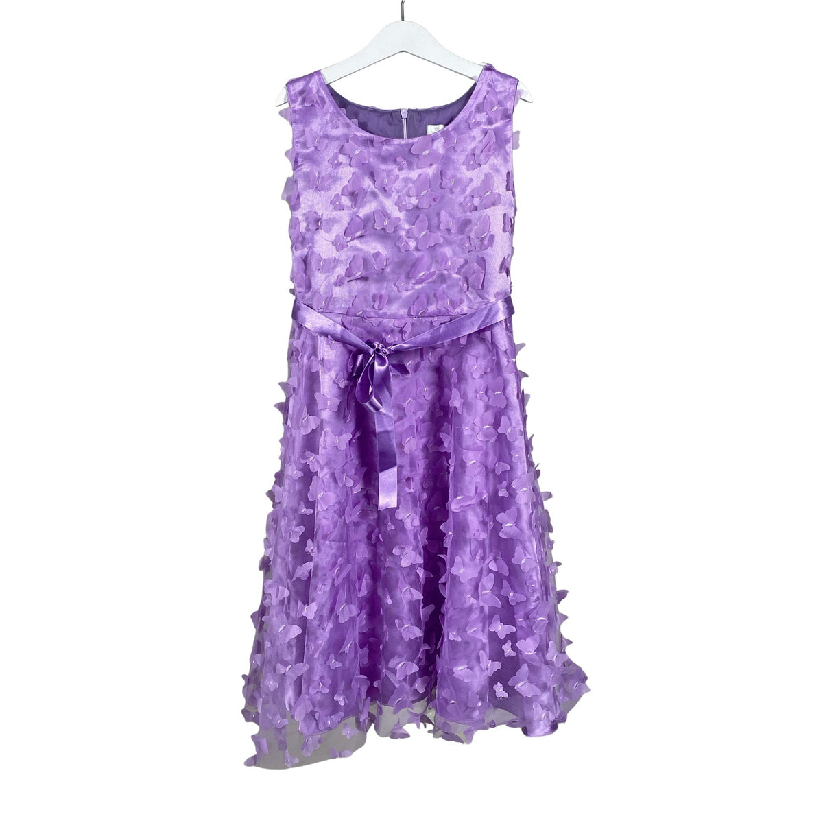 Tyttöjen Mignelin - Juhlamekko, koko 134 - 140 - Violetti (1)
