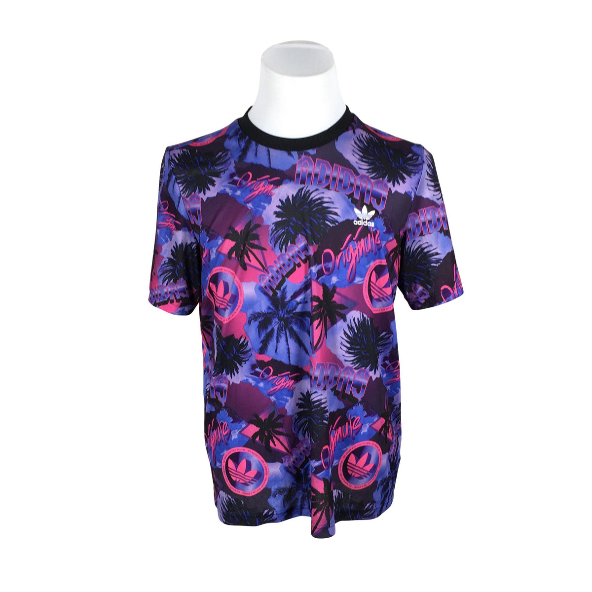 Miesten Adidas - Urheilupaita, lyhyet hihat, koko L - Violetti (1)
