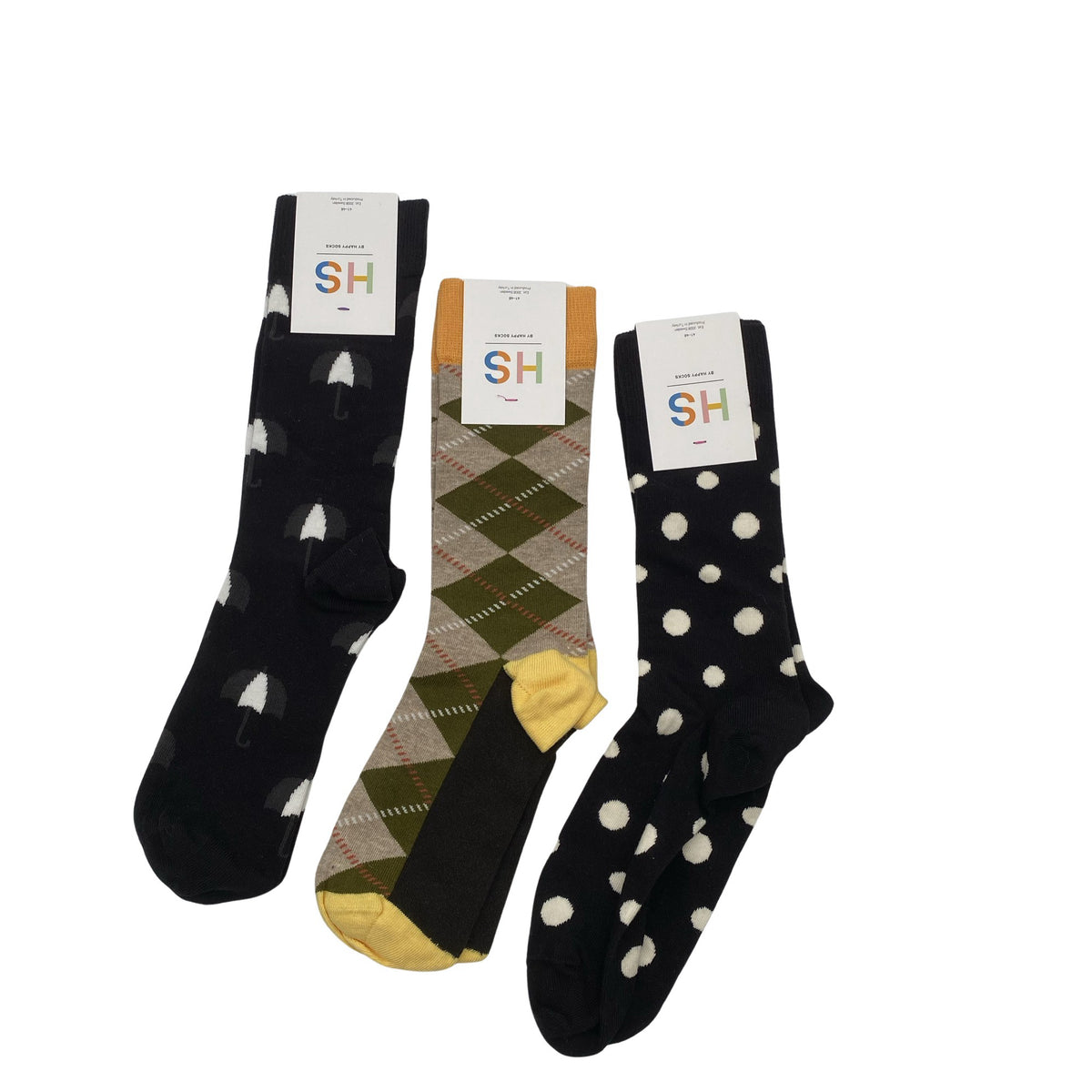 Naisten Happy Socks - Sukat, koko 41 - Musta (1)