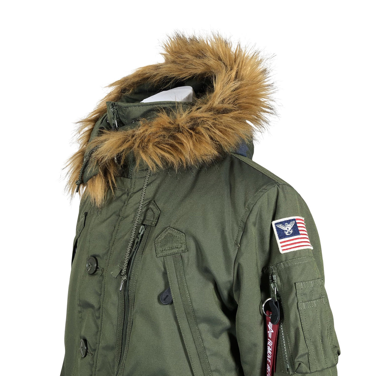 Miesten Alpha Industries - Toppatakki, koko S - Vihreä (2)