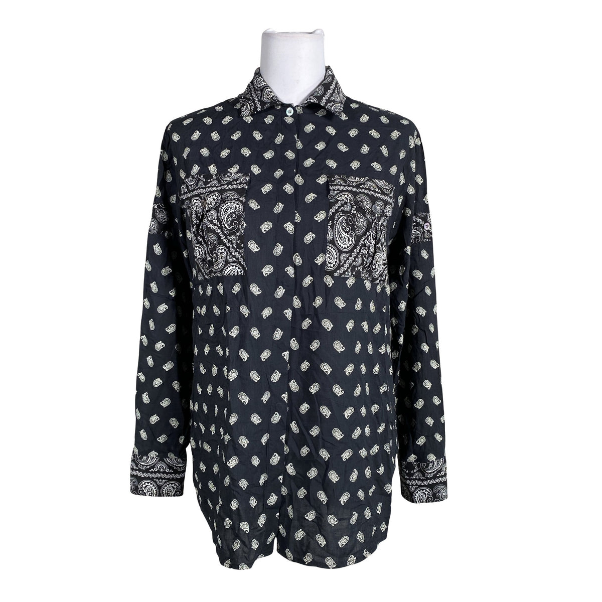 Naisten Pierre Balmain - Sifonkitunika, koko 40 - Musta (1)