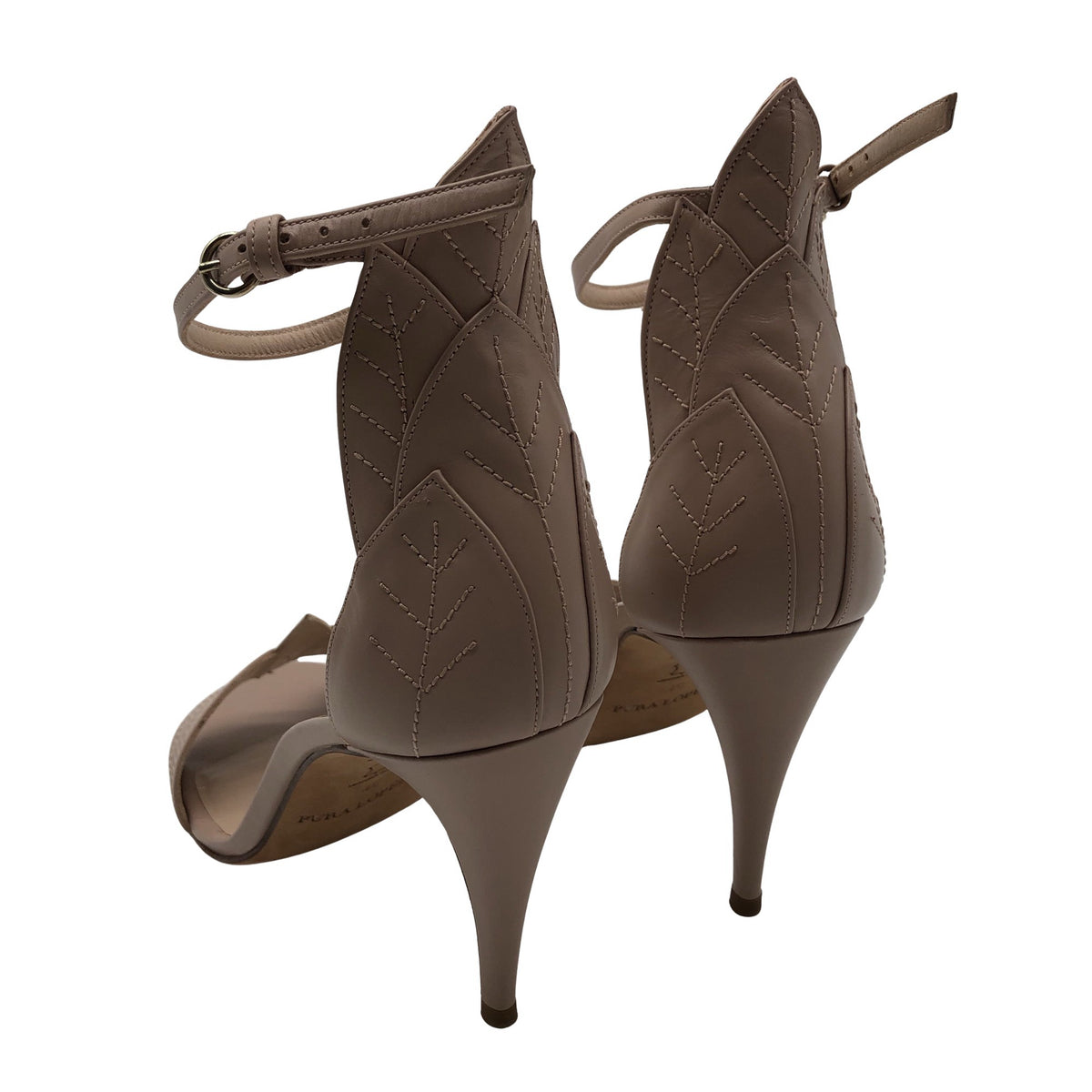 Naisten Pura López - Korolliset sandaalit, koko 40 - Beige (3)